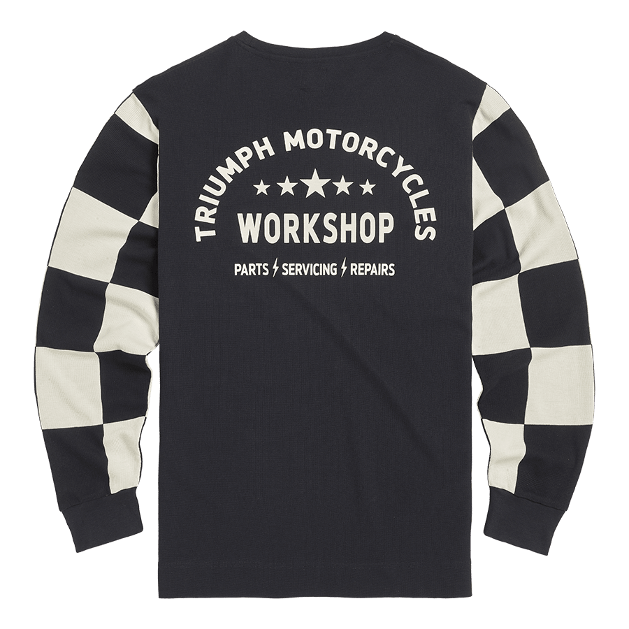 Checkerboard long sleeve t shirt new arrivals